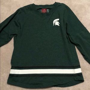 Michigan State Spartans Sequin Long Sleeve